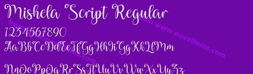 Mishela Script RegularPreview Mishela Script RegularPreview