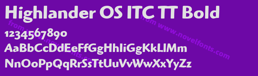 Highlander OS ITC TT BoldPreview