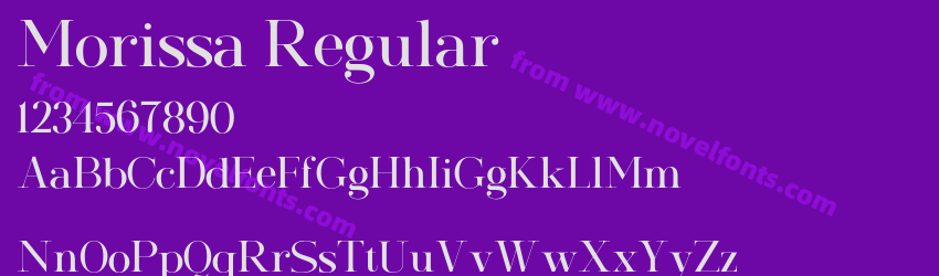 Morissa RegularPreview Morissa RegularPreview