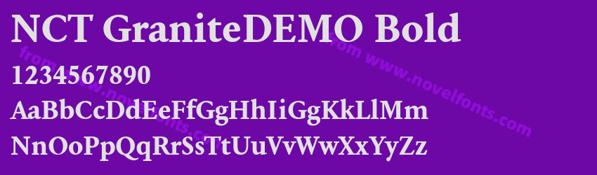 NCT GraniteDEMO BoldPreview NCT GraniteDEMO BoldPreview