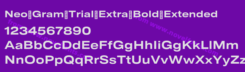 Neo Gram Trial Extra Bold ExtendedPreview Neo Gram Trial Extra Bold ExtendedPreview