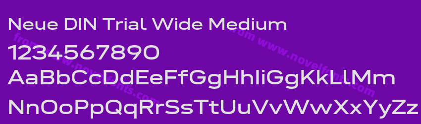 Neue DIN Trial Wide MediumPreview Neue DIN Trial Wide MediumPreview