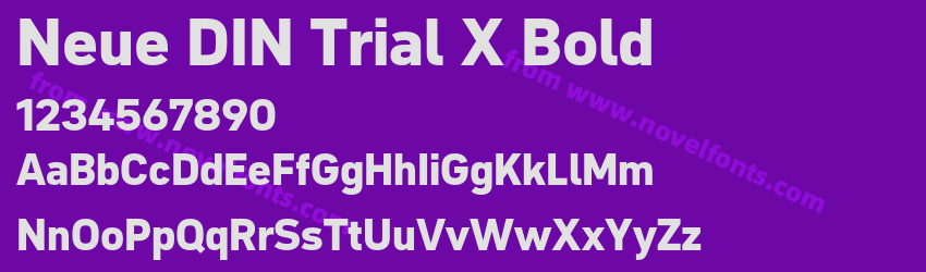 Neue DIN Trial X BoldPreview Neue DIN Trial X BoldPreview