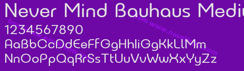 Never Mind Bauhaus MediumPreview Never Mind Bauhaus MediumPreview