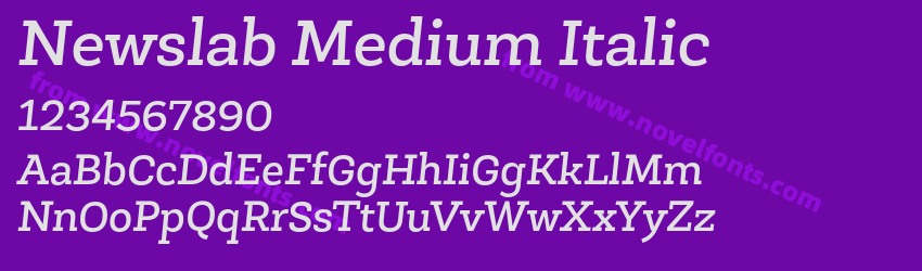 Newslab Medium ItalicPreview Newslab Medium ItalicPreview