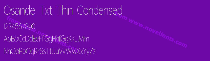 Osande Txt Thin CondensedPreview Osande Txt Thin CondensedPreview