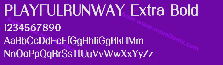 PLAYFULRUNWAY Extra BoldPreview PLAYFULRUNWAY Extra BoldPreview