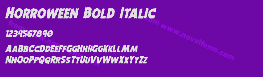 Horroween Bold ItalicPreview