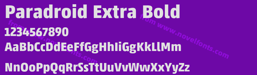 Paradroid Extra BoldPreview Paradroid Extra BoldPreview
