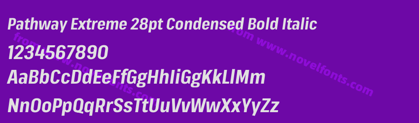 Pathway Extreme 28pt Condensed Bold ItalicPreview Pathway Extreme 28pt Condensed Bold ItalicPreview