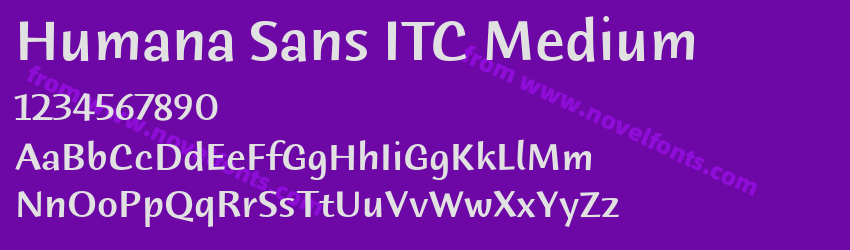 Humana Sans ITC MediumPreview