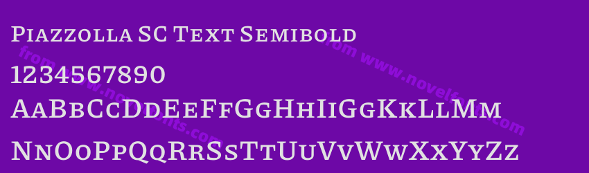 Piazzolla SC Text SemiboldPreview Piazzolla SC Text SemiboldPreview
