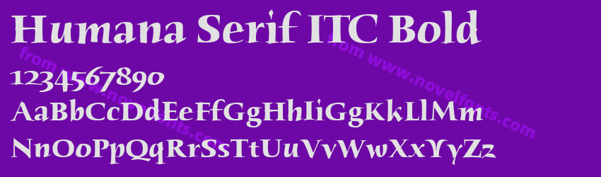 Humana Serif ITC BoldPreview