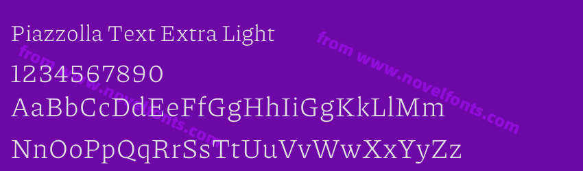Piazzolla Text Extra LightPreview Piazzolla Text Extra LightPreview
