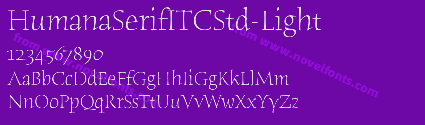 HumanaSerifITCStd-LightPreview