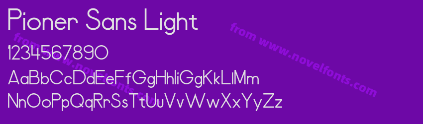 Pioner Sans LightPreview Pioner Sans LightPreview