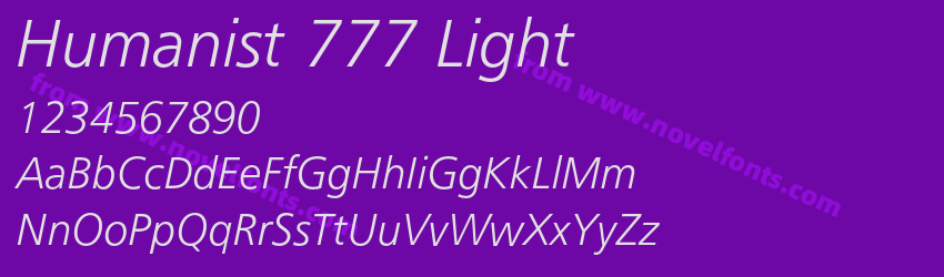 Humanist 777 LightPreview