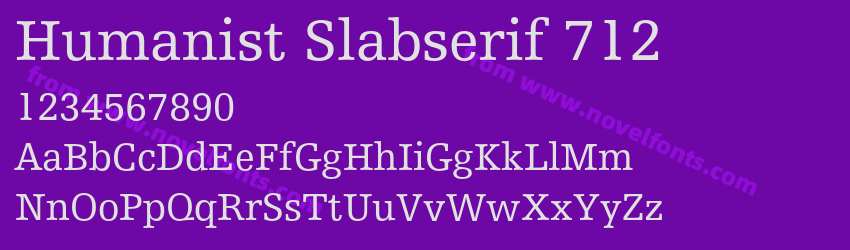 Humanist Slabserif 712Preview