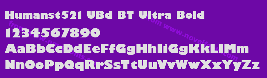 Humanst521 UBd BT Ultra BoldPreview