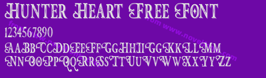 Hunter Heart Free FontPreview