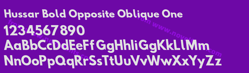 Hussar Bold Opposite Oblique OnePreview