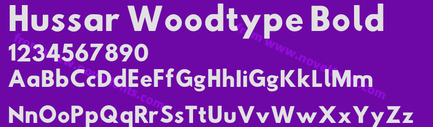 Hussar Woodtype BoldPreview