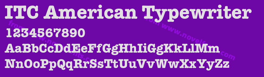 ITC American TypewriterPreview