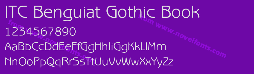 ITC Benguiat Gothic BookPreview