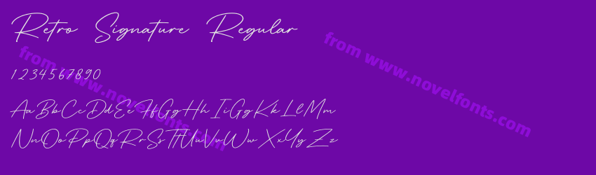 Retro Signature RegularPreview Retro Signature RegularPreview
