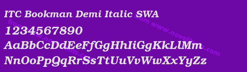 ITC Bookman Demi Italic SWAPreview