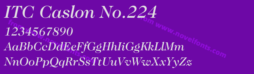 ITC Caslon No.224Preview