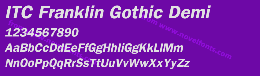 ITC Franklin Gothic DemiPreview