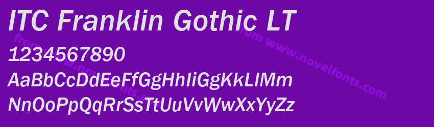 ITC Franklin Gothic LTPreview