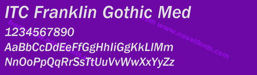 ITC Franklin Gothic MedPreview