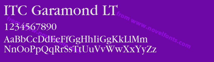 ITC Garamond LTPreview