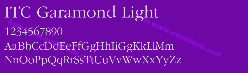 ITC Garamond LightPreview