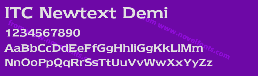 ITC Newtext DemiPreview