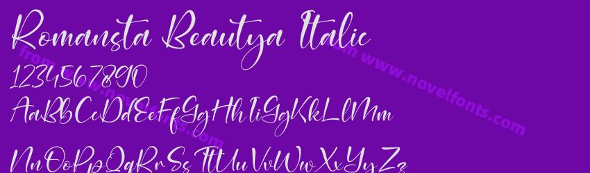 Romansta Beautya ItalicPreview Romansta Beautya ItalicPreview