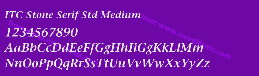 ITC Stone Serif Std MediumPreview