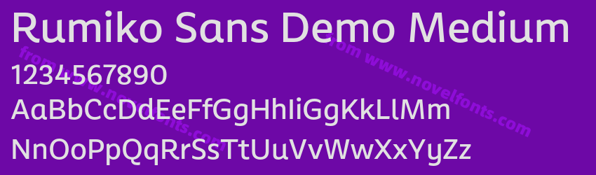 Rumiko Sans Demo MediumPreview Rumiko Sans Demo MediumPreview