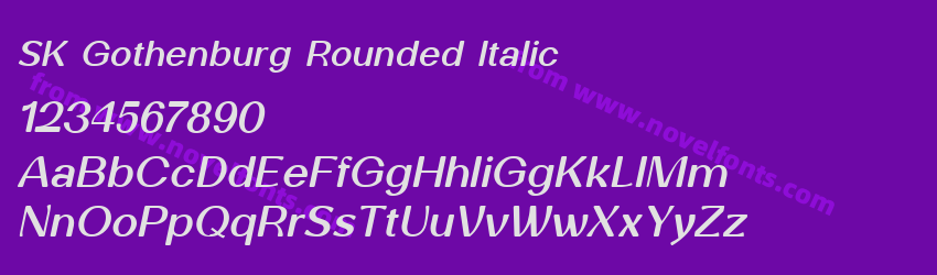 SK Gothenburg Rounded ItalicPreview SK Gothenburg Rounded ItalicPreview