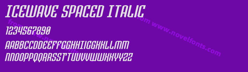 Icewave Spaced ItalicPreview