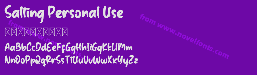 Salting Personal UsePreview Salting Personal UsePreview