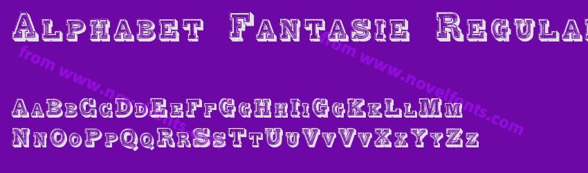 Alphabet Fantasie RegularPreview