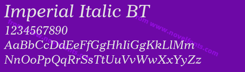 Imperial Italic BTPreview