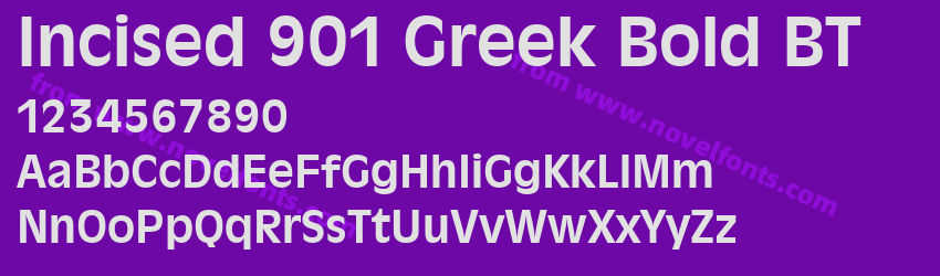 Incised 901 Greek Bold BTPreview