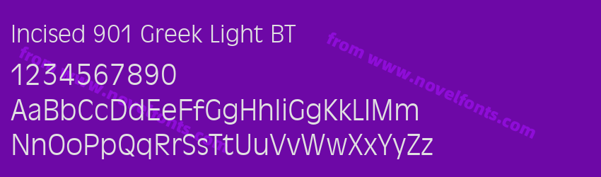 Incised 901 Greek Light BTPreview