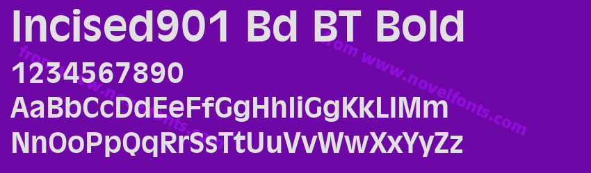 Incised901 Bd BT BoldPreview