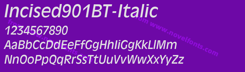 Incised901BT-ItalicPreview