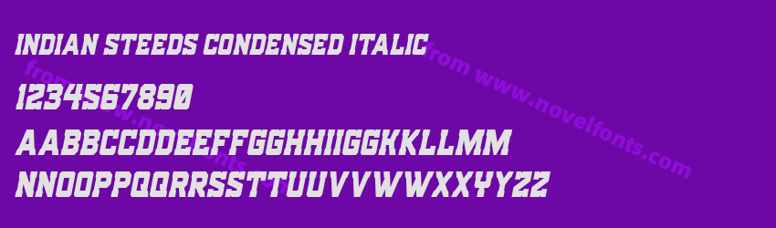 Indian Steeds Condensed ItalicPreview